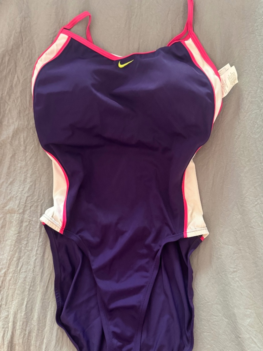 Nike purple one piece swimsuit Sz 16